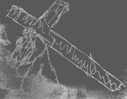 man with cross - cover picture